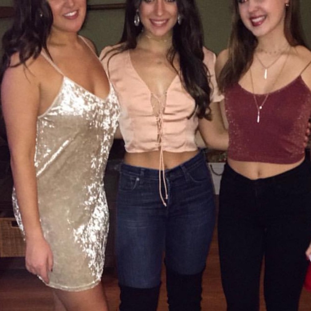 Kendall and Kylie tie front blouse